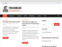 Tablet Screenshot of friarblog.com